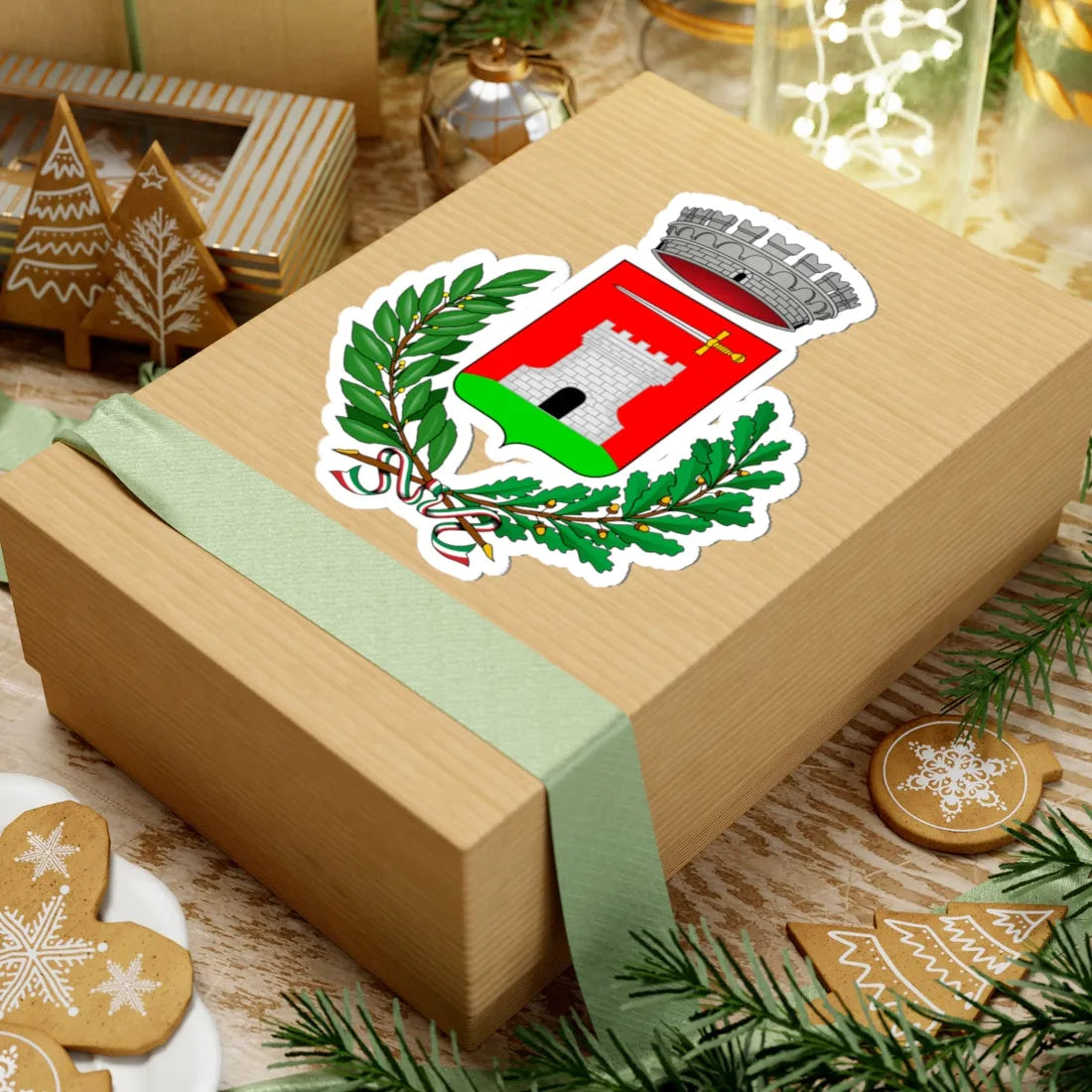 Crissolo-Stemma (Italy) (Coat of Arms) STICKER Vinyl Kiss-Cut Decal - The Sticker Space