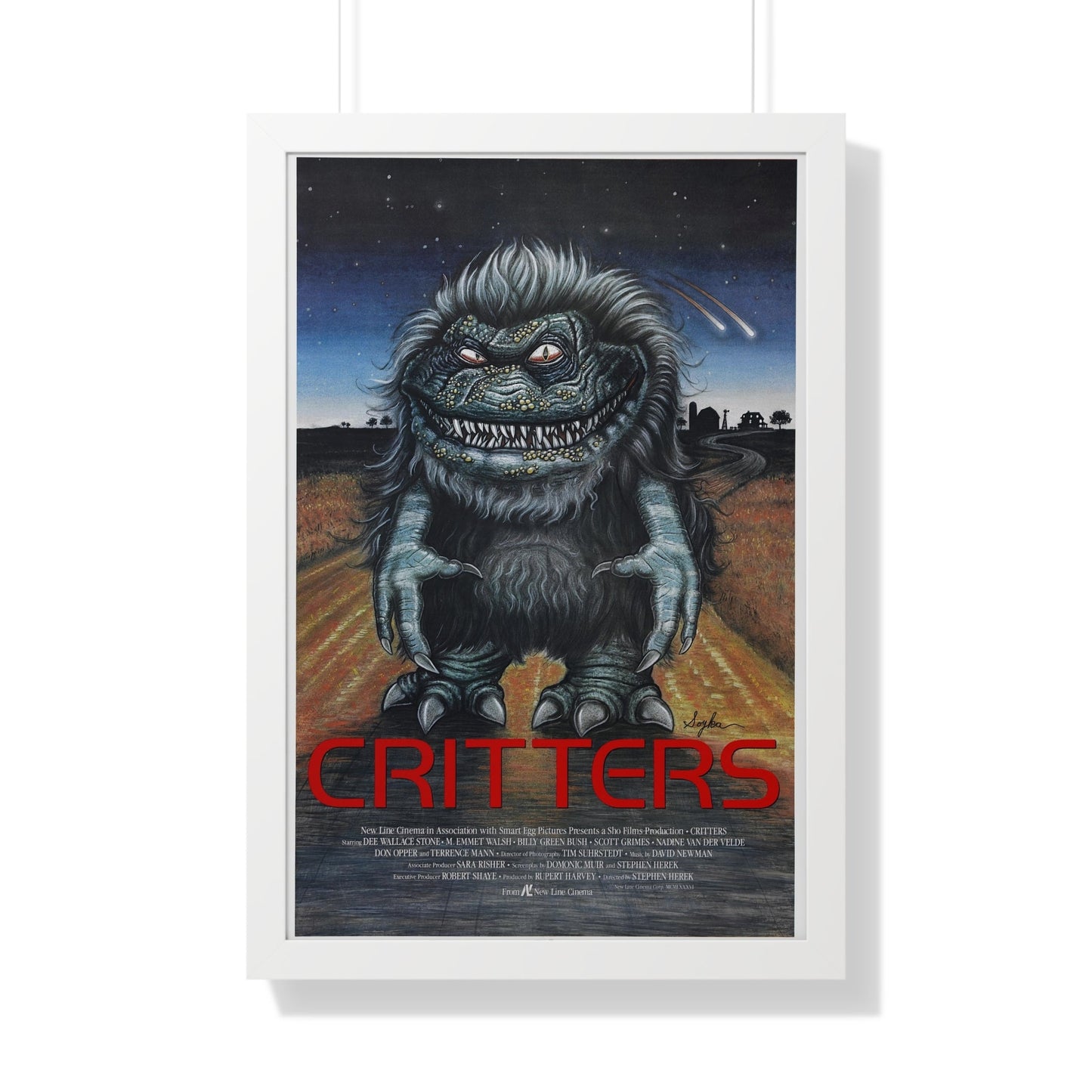 CRITTERS 1986 - Framed Movie Poster-20" x 30"-The Sticker Space