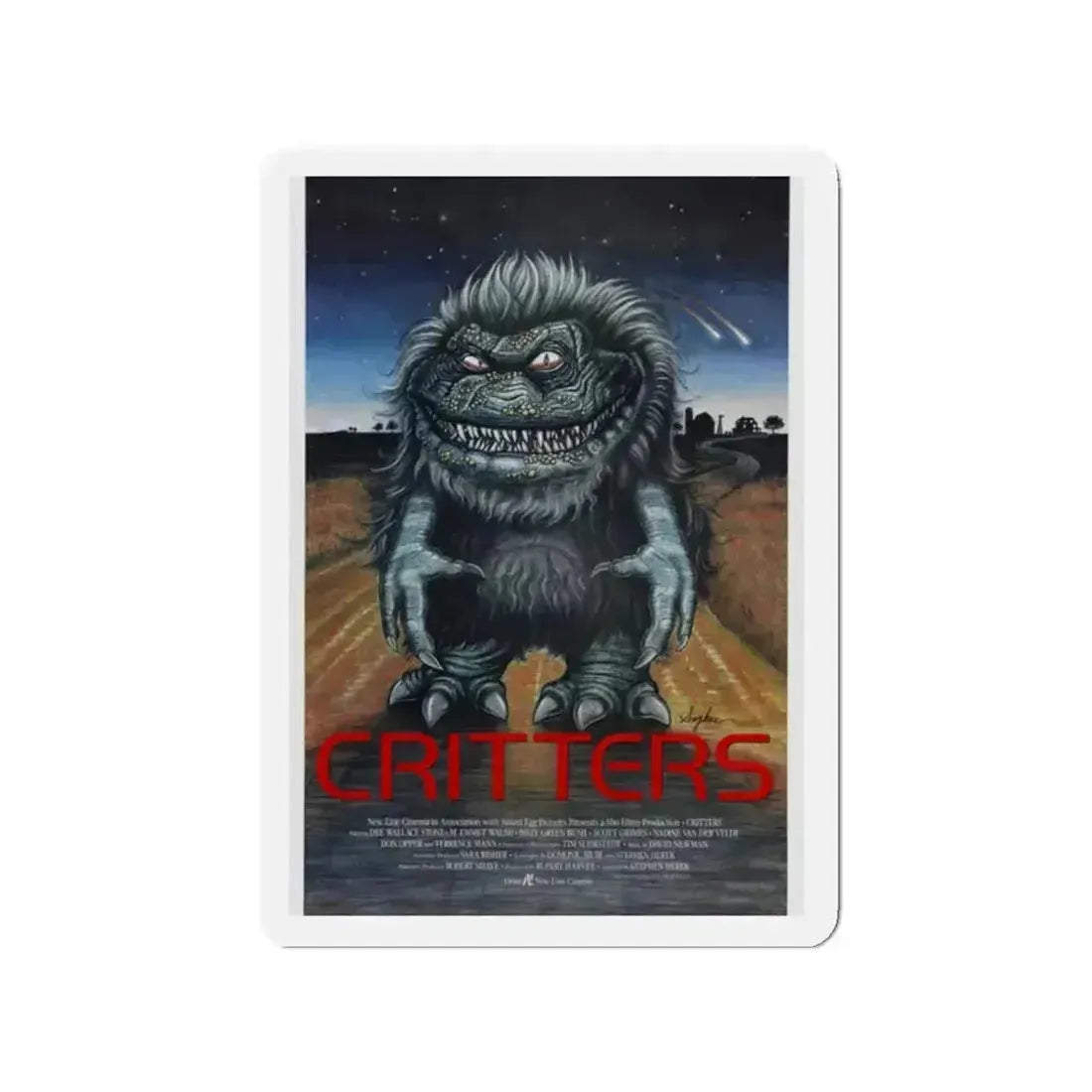CRITTERS 1986 Movie Poster - Refrigerator Magnet - The Sticker Space