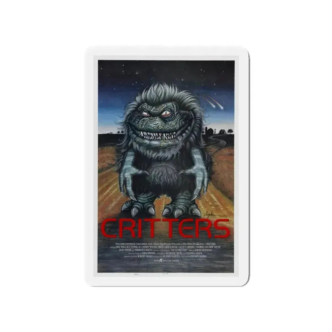 CRITTERS 1986 Movie Poster - Refrigerator Magnet - The Sticker Space
