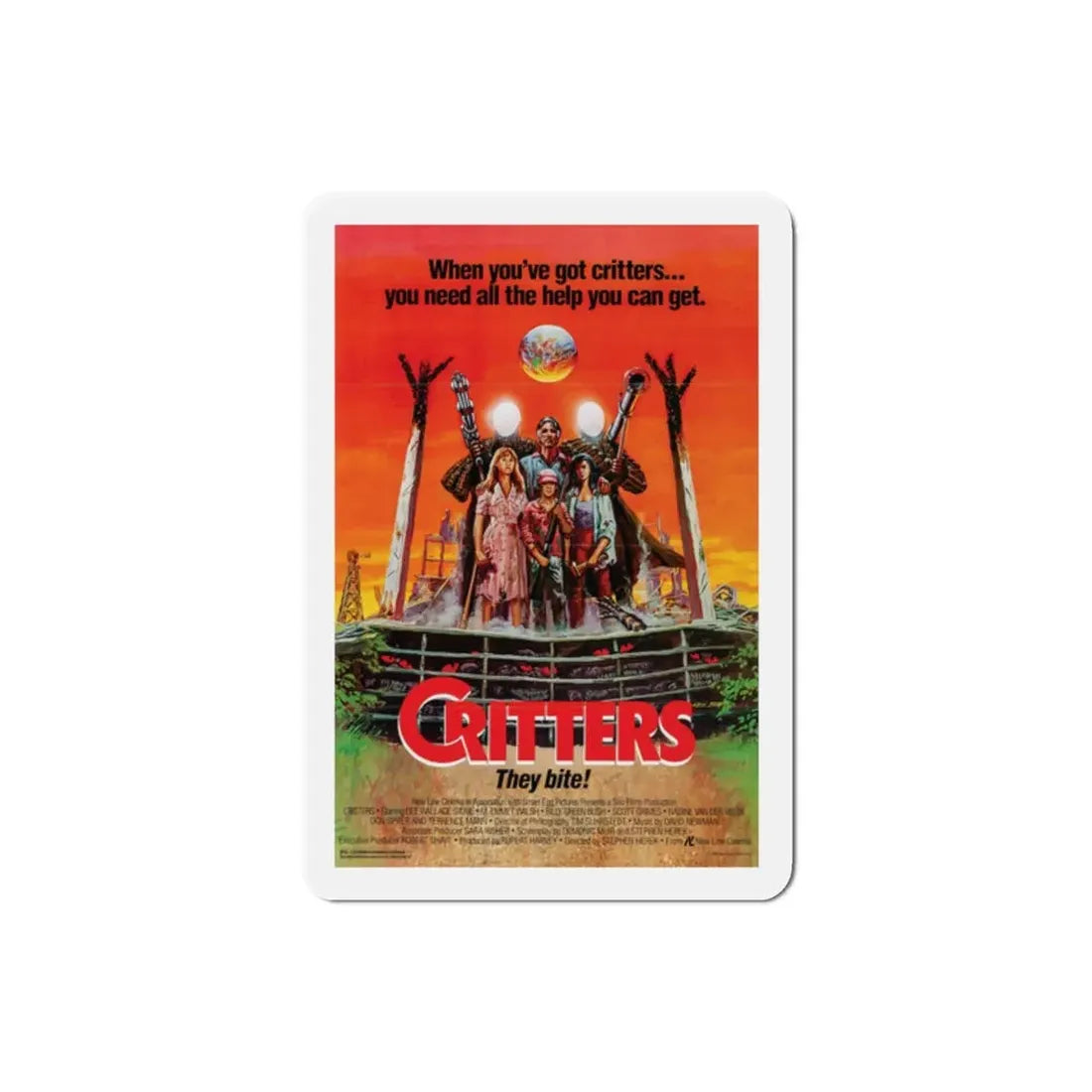 Critters 1986 Movie Poster Refrigerator Magnet - The Sticker Space