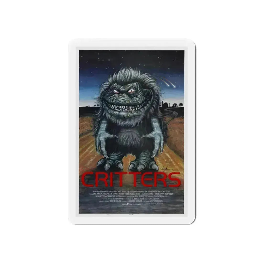 CRITTERS 1986 Movie Poster - Refrigerator Magnet - The Sticker Space