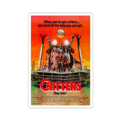 Critters 1986 Movie Poster STICKER Vinyl Die-Cut Decal 3 Inch - The Sticker Space