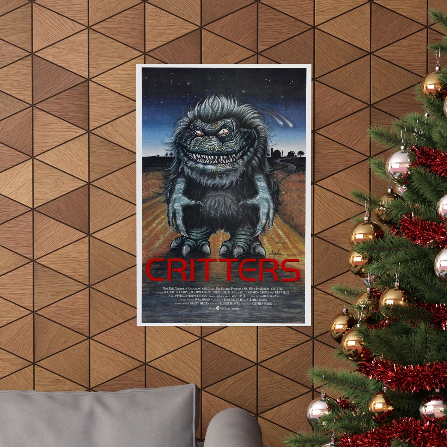 CRITTERS 1986 - Paper Movie Poster-The Sticker Space