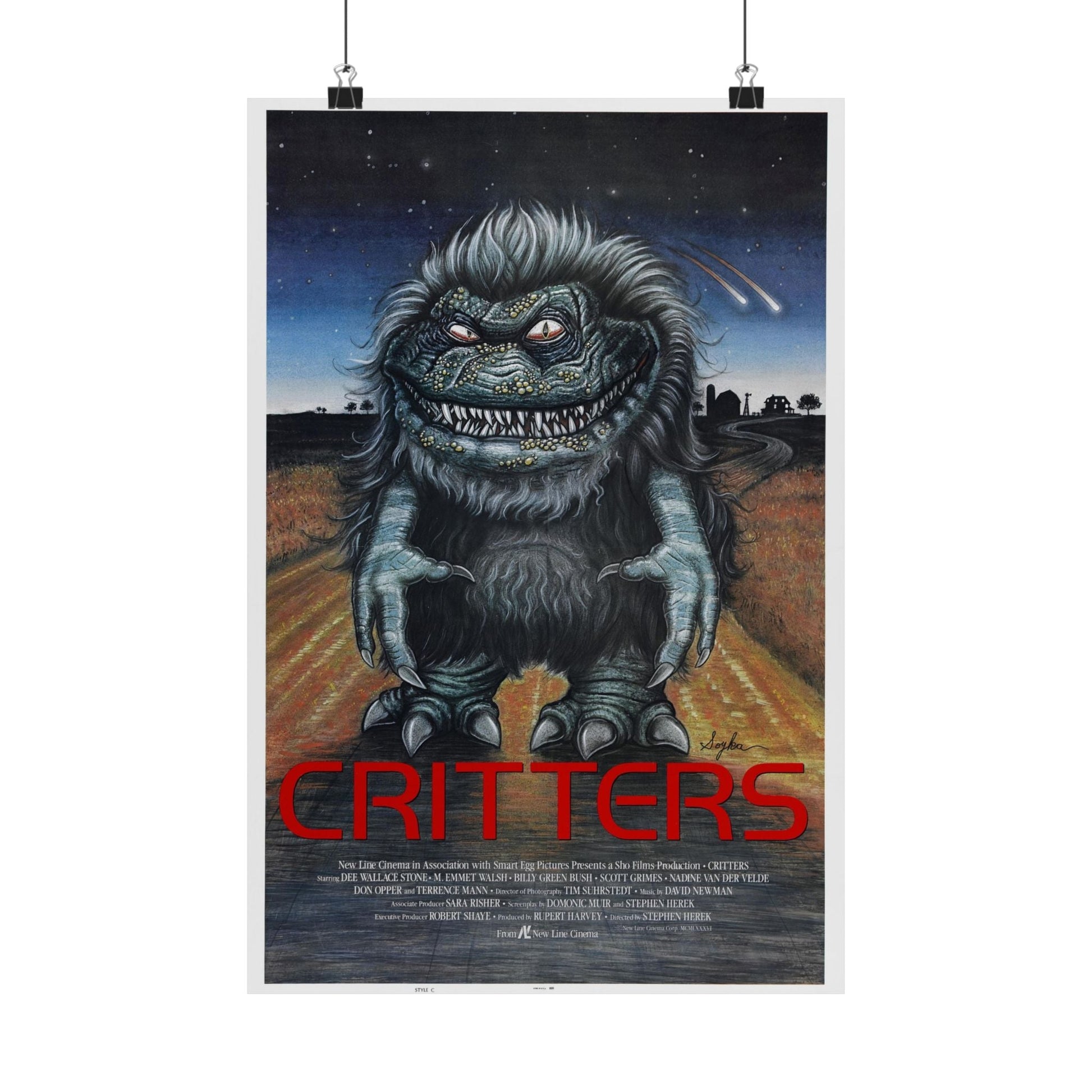 CRITTERS 1986 - Paper Movie Poster-12″ x 18″-The Sticker Space