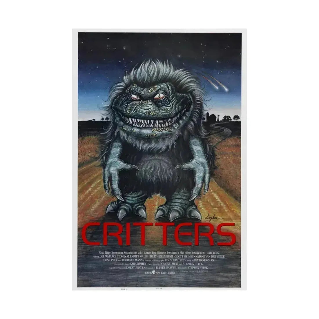 CRITTERS 1986 - Paper Movie Poster - The Sticker Space
