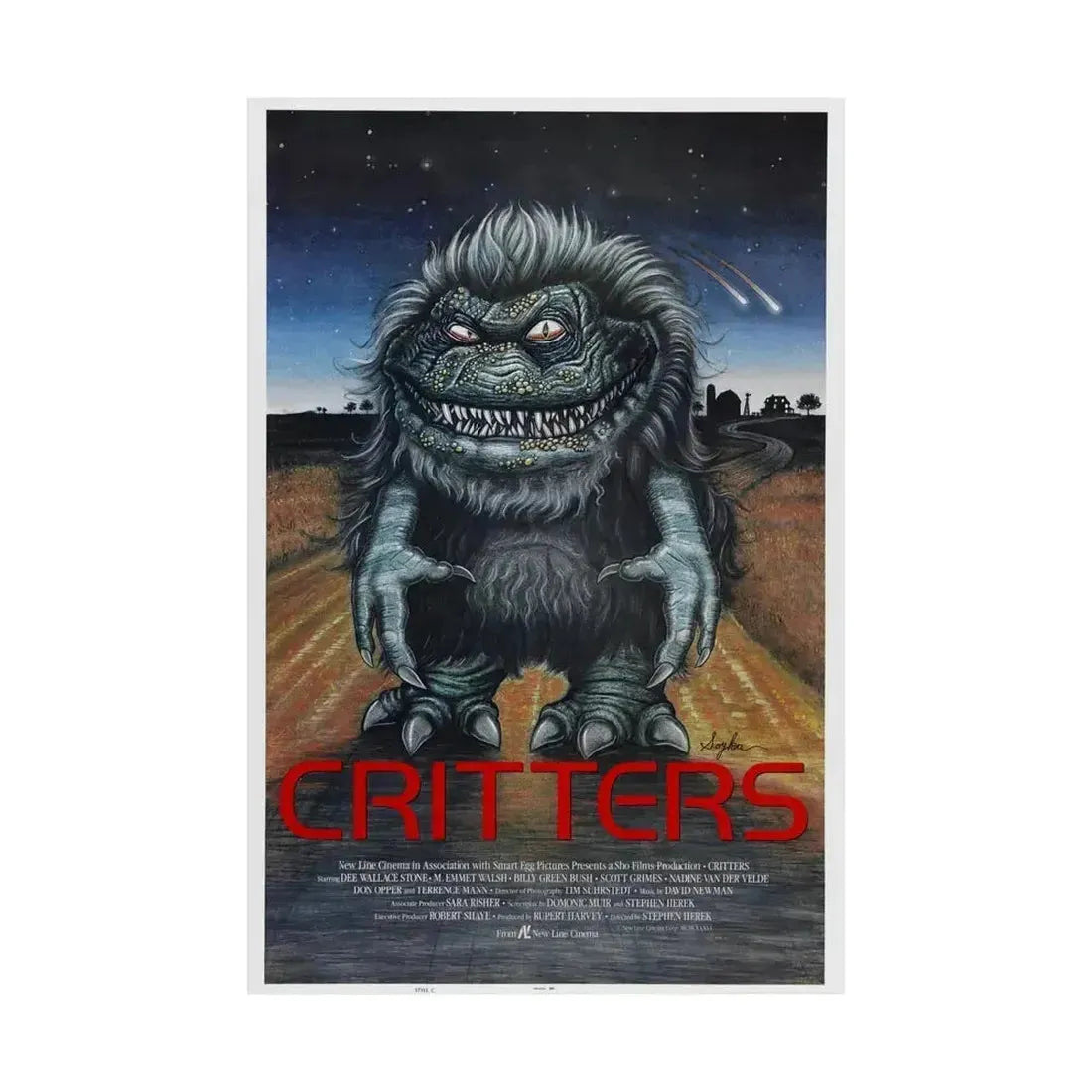 CRITTERS 1986 - Paper Movie Poster - The Sticker Space