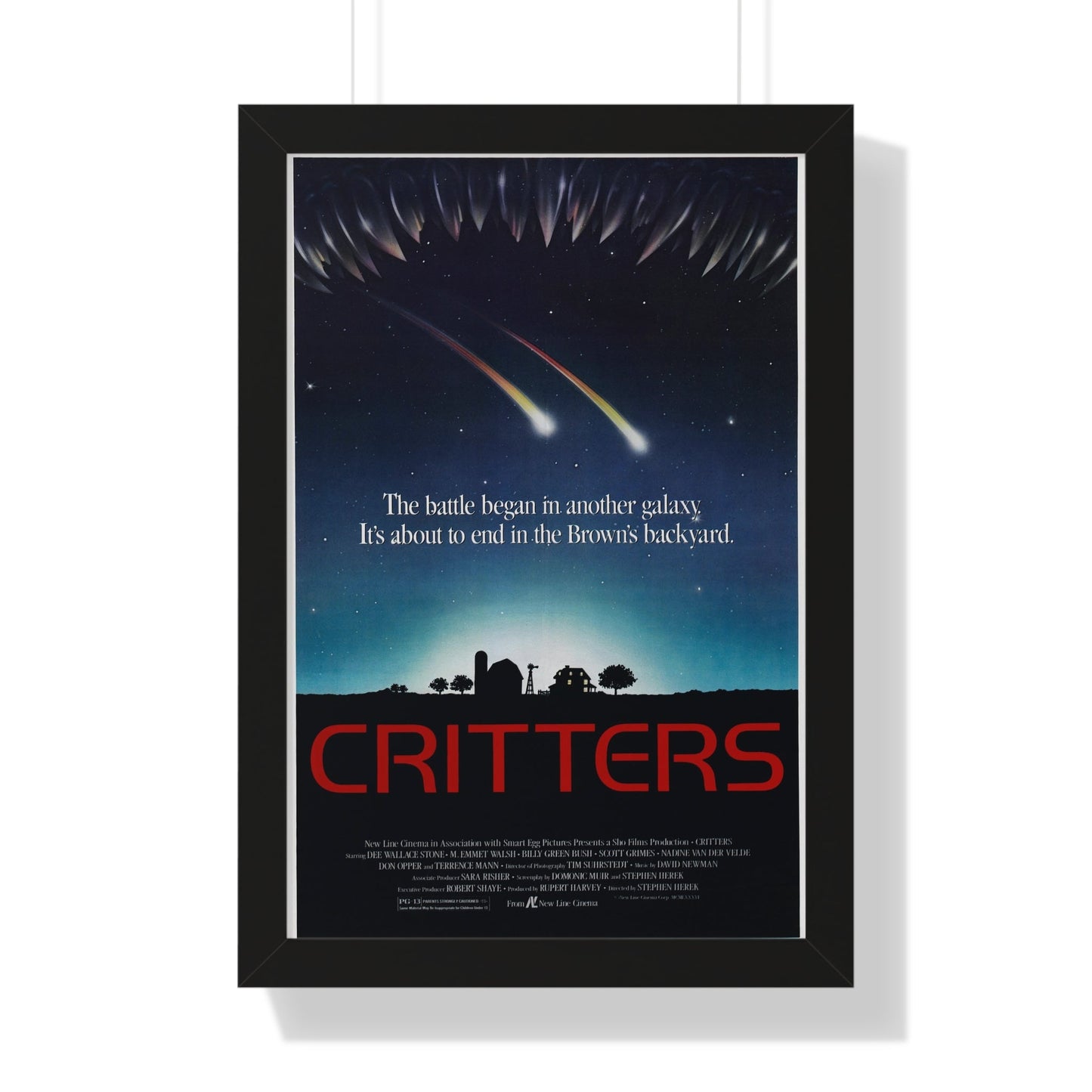 CRITTERS (2) 1986 - Framed Movie Poster-16″ x 24″-The Sticker Space