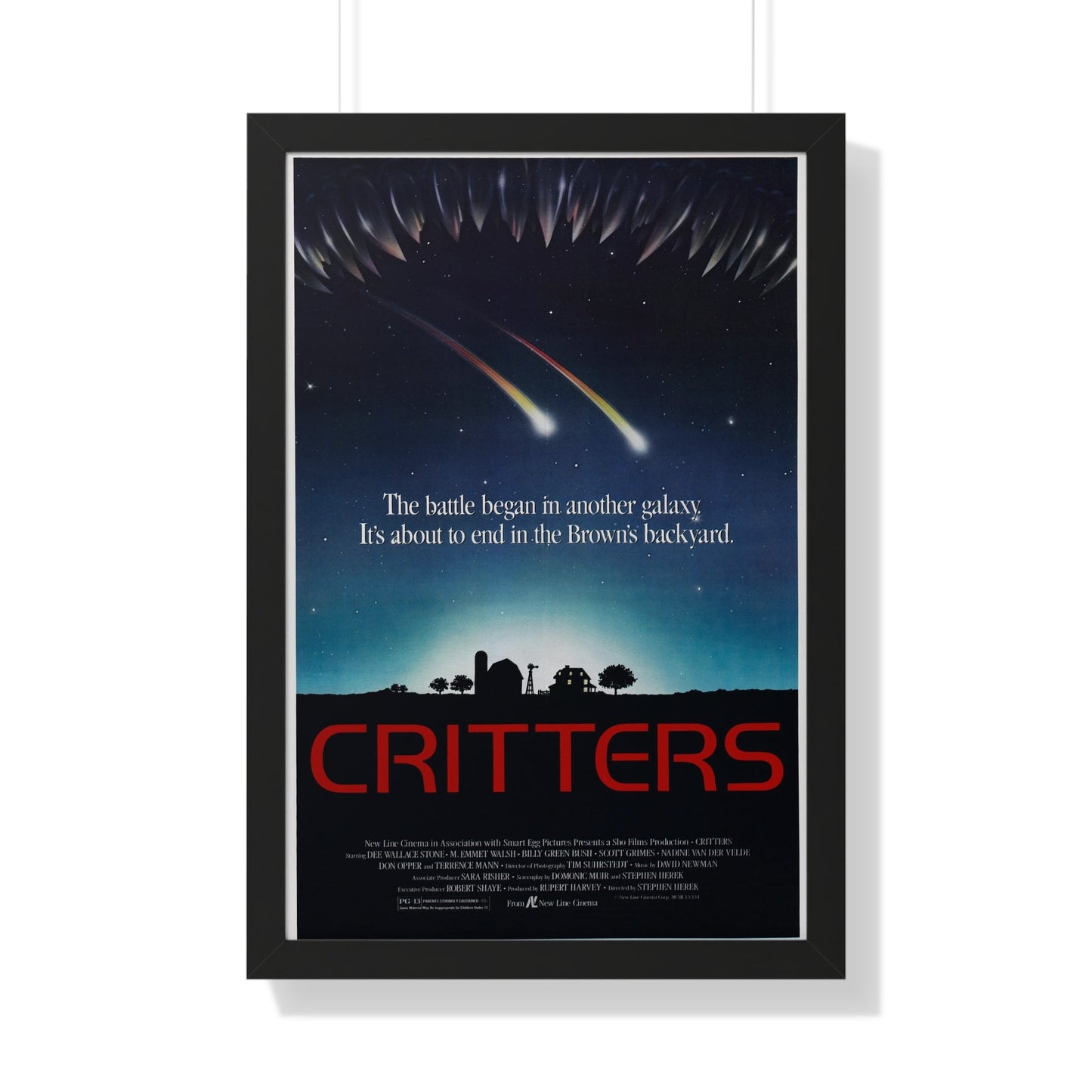 CRITTERS (2) 1986 - Framed Movie Poster-20" x 30"-The Sticker Space