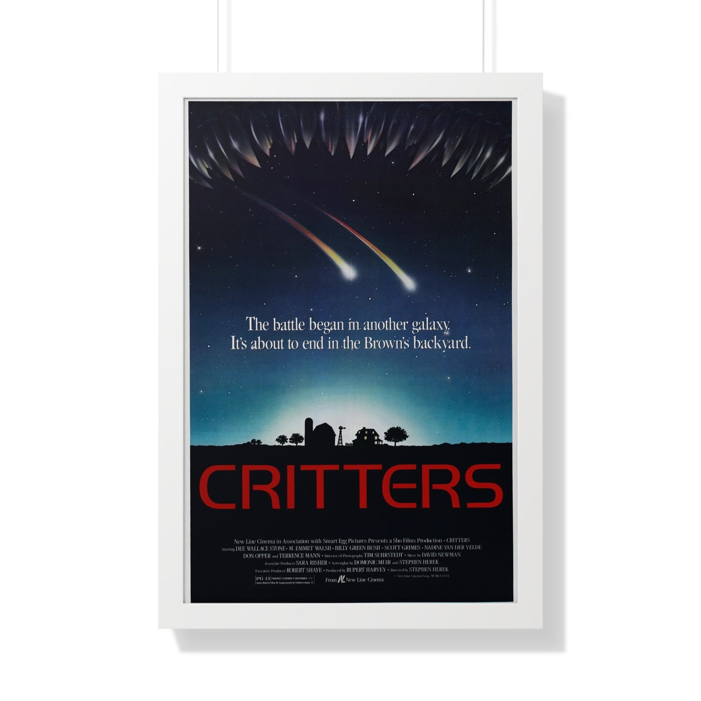 CRITTERS (2) 1986 - Framed Movie Poster-20" x 30"-The Sticker Space