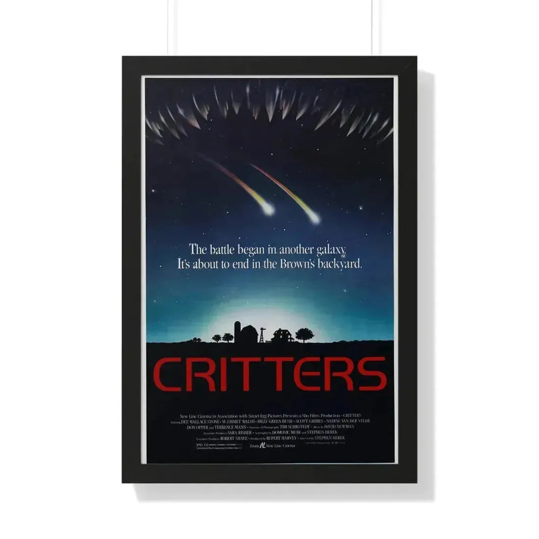 CRITTERS (2) 1986 - Framed Movie Poster - The Sticker Space