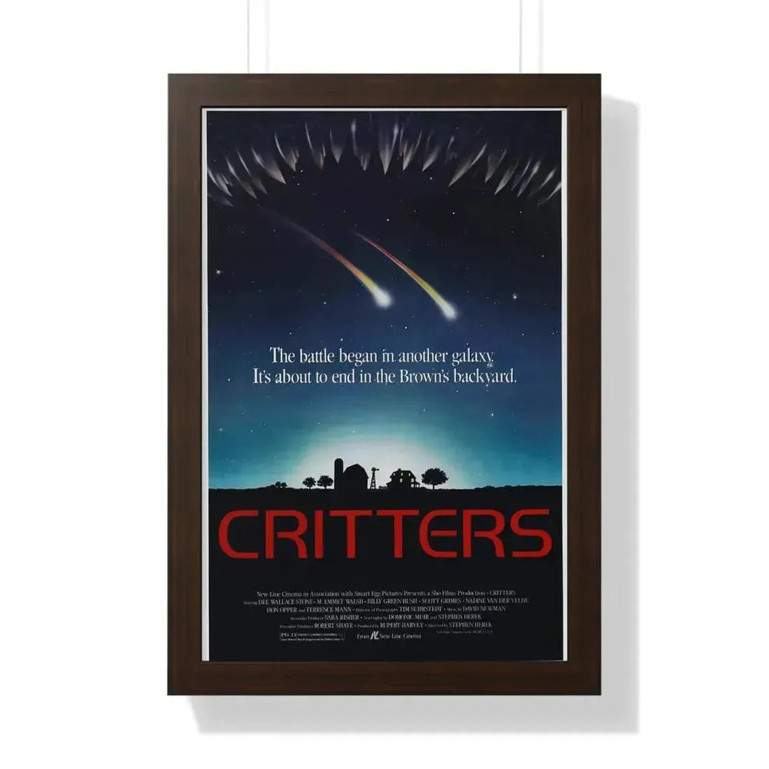 CRITTERS (2) 1986 - Framed Movie Poster - The Sticker Space