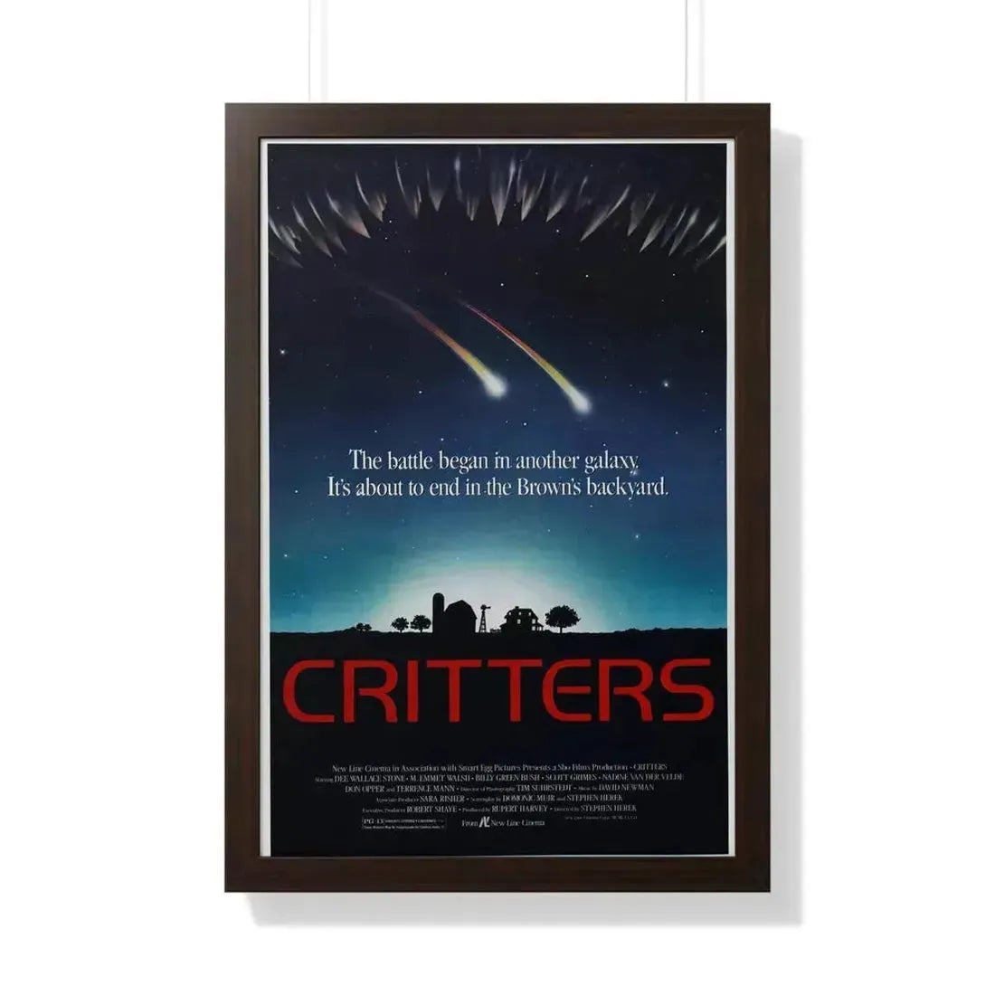 CRITTERS (2) 1986 - Framed Movie Poster - The Sticker Space