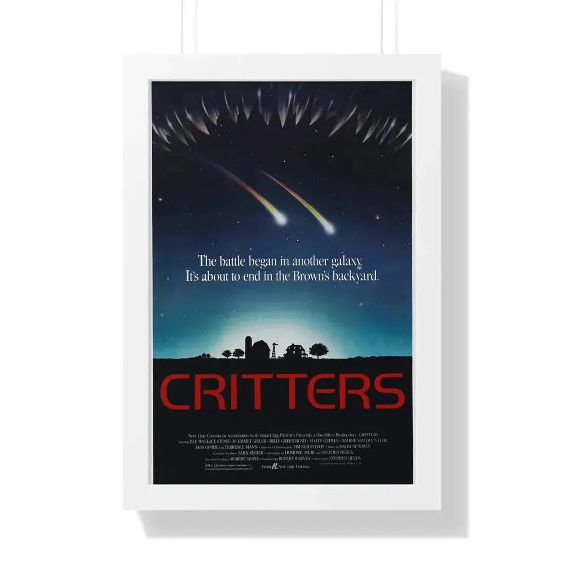 CRITTERS (2) 1986 - Framed Movie Poster - The Sticker Space