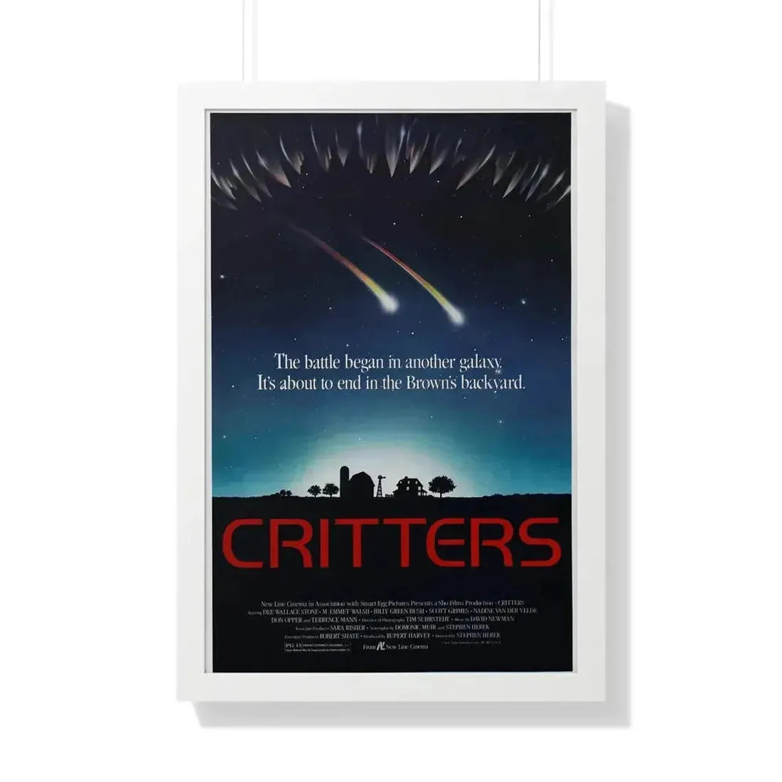 CRITTERS (2) 1986 - Framed Movie Poster - The Sticker Space