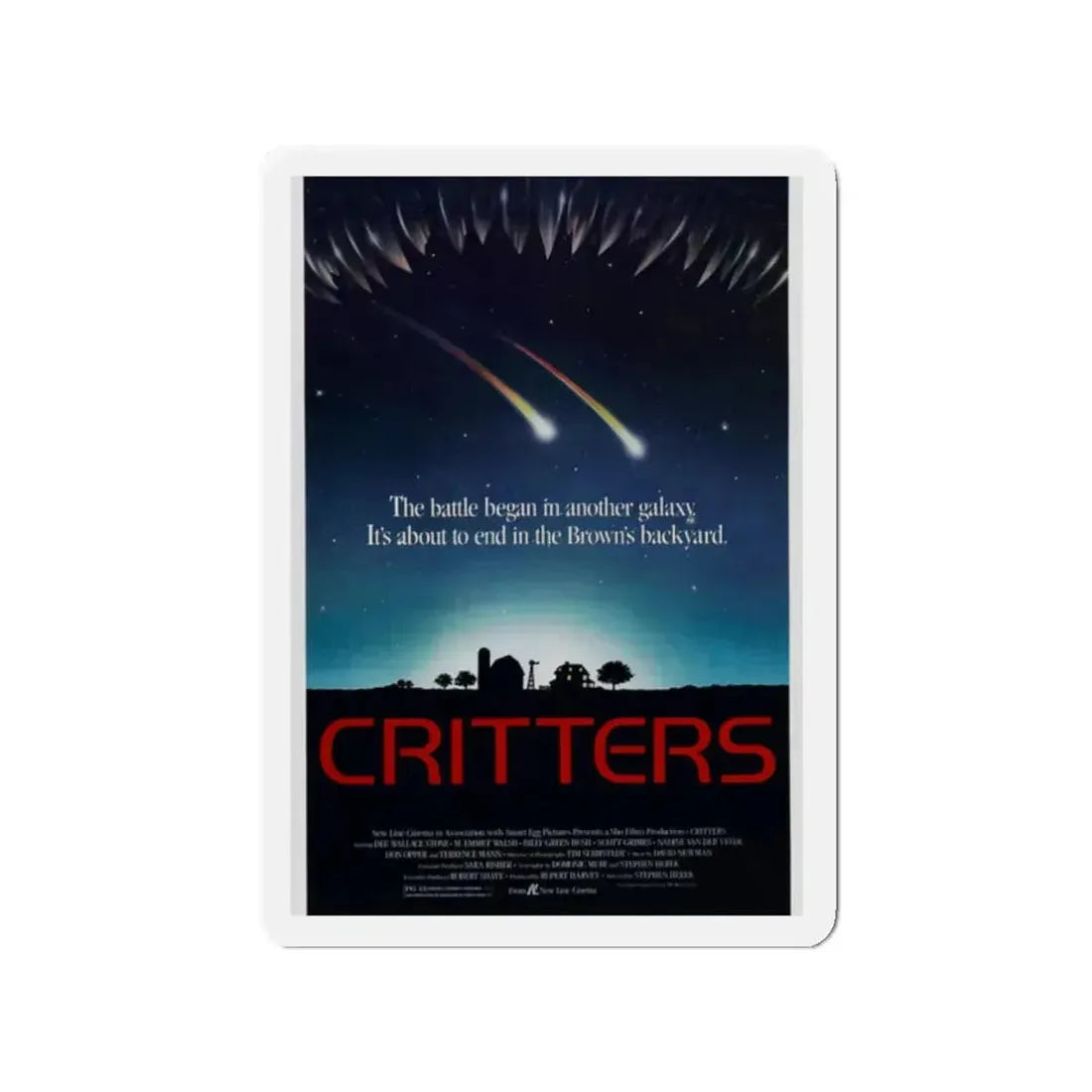 CRITTERS (2) 1986 Movie Poster - Refrigerator Magnet 2 Inch - The Sticker Space