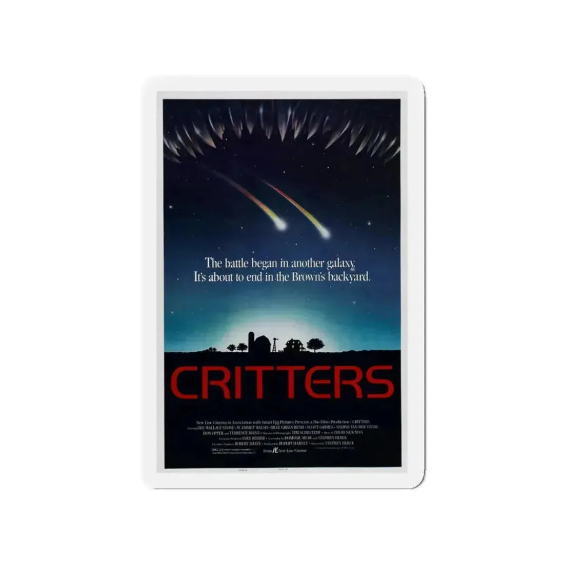 CRITTERS (2) 1986 Movie Poster - Refrigerator Magnet 3 Inch - The Sticker Space