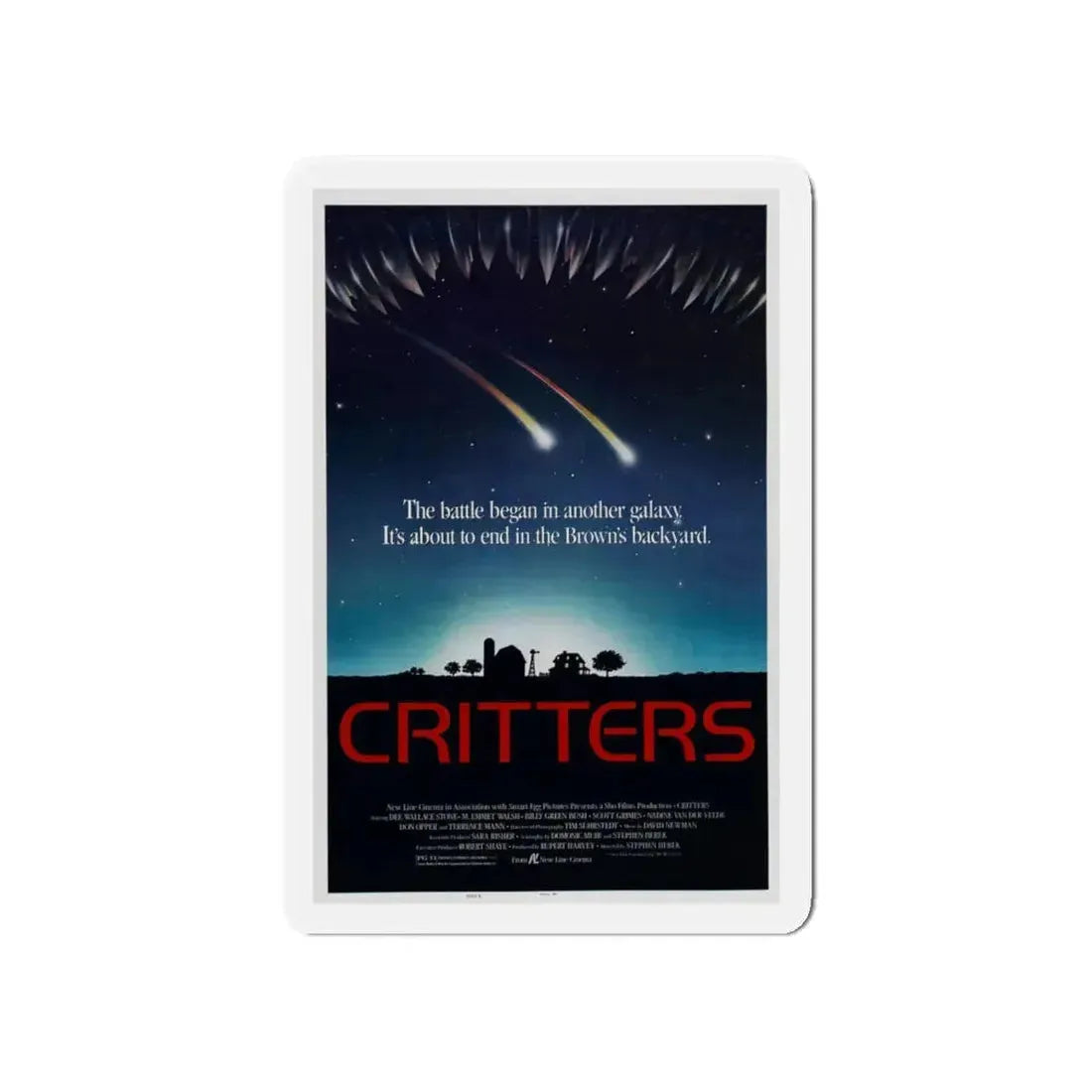 CRITTERS (2) 1986 Movie Poster - Refrigerator Magnet 5 Inch - The Sticker Space