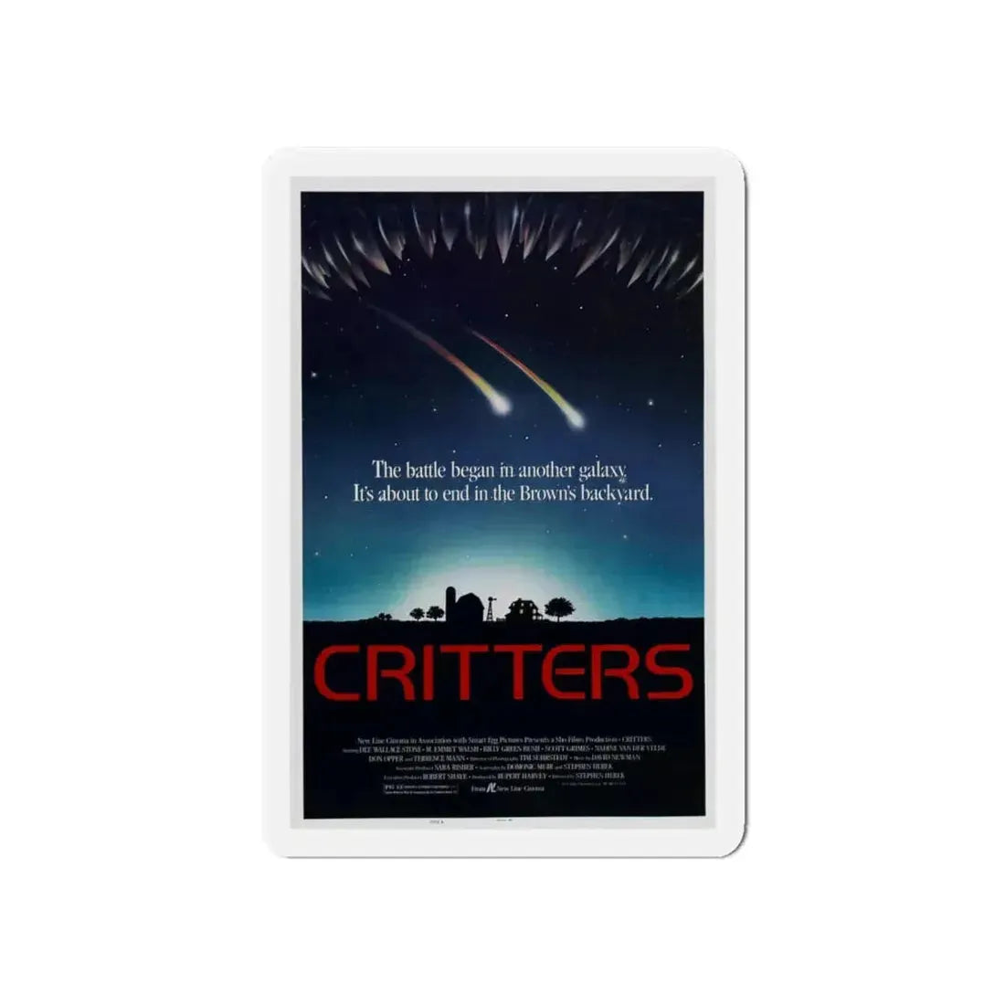 CRITTERS (2) 1986 Movie Poster - Refrigerator Magnet 6 Inch - The Sticker Space