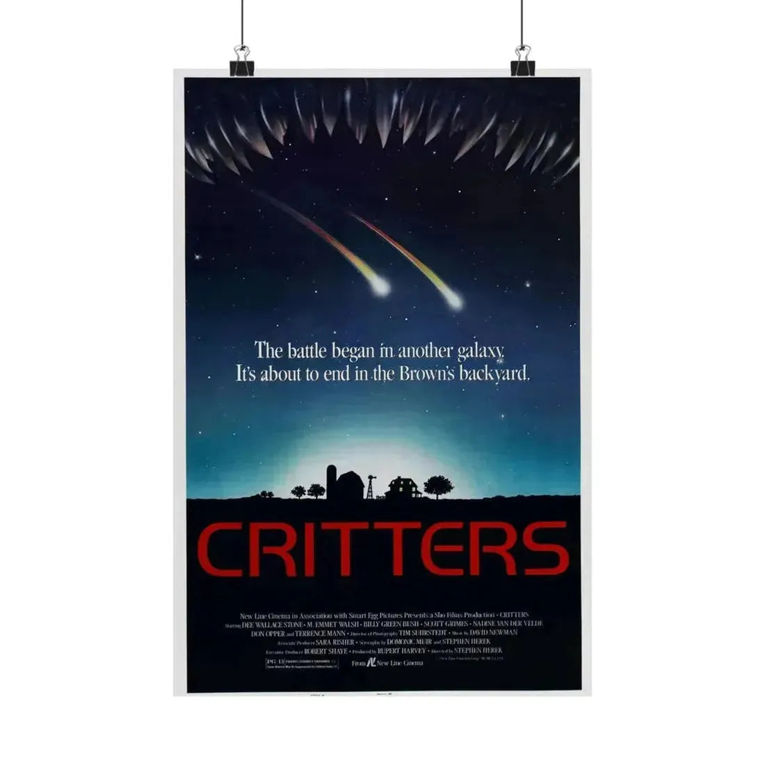 CRITTERS (2) 1986 - Paper Movie Poster 12″ x 18″ Matte - The Sticker Space