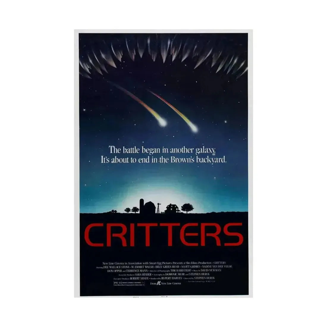 CRITTERS (2) 1986 - Paper Movie Poster - The Sticker Space