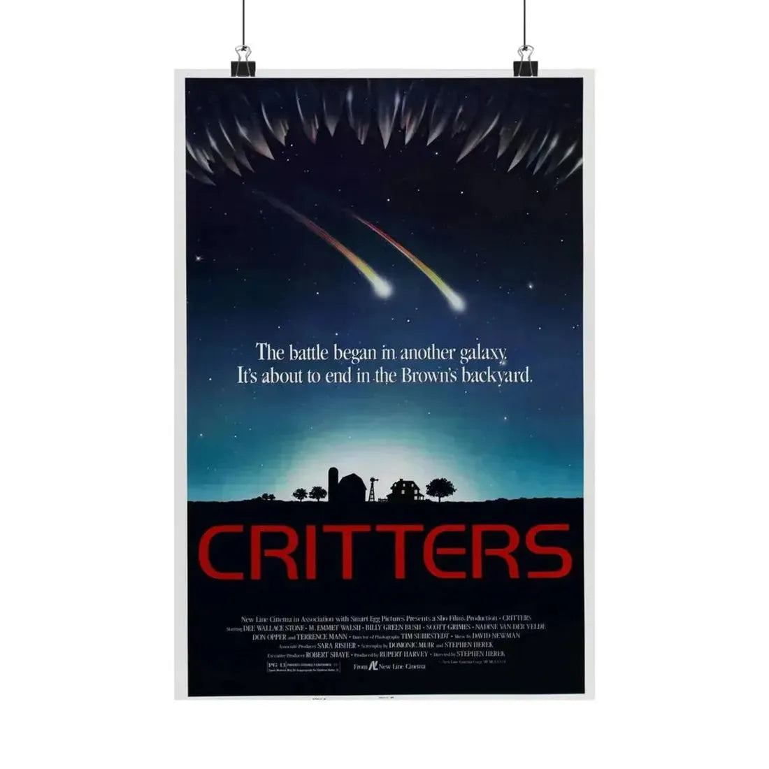 CRITTERS (2) 1986 - Paper Movie Poster - The Sticker Space