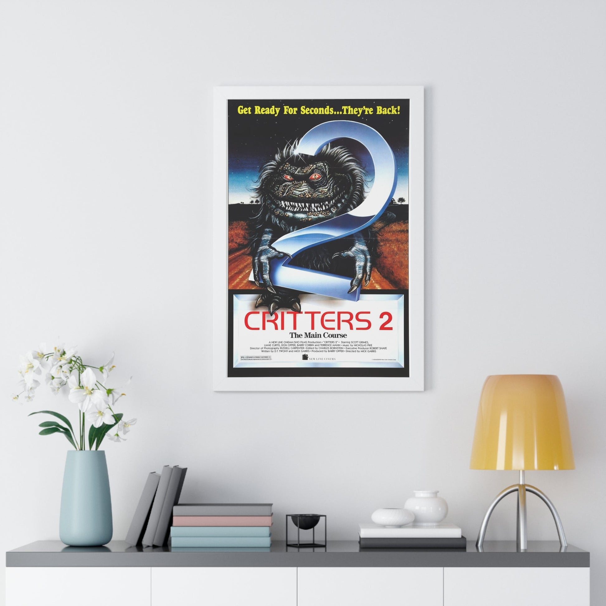 CRITTERS 2 THE MAIN COURSE 1988 - Framed Movie Poster-The Sticker Space