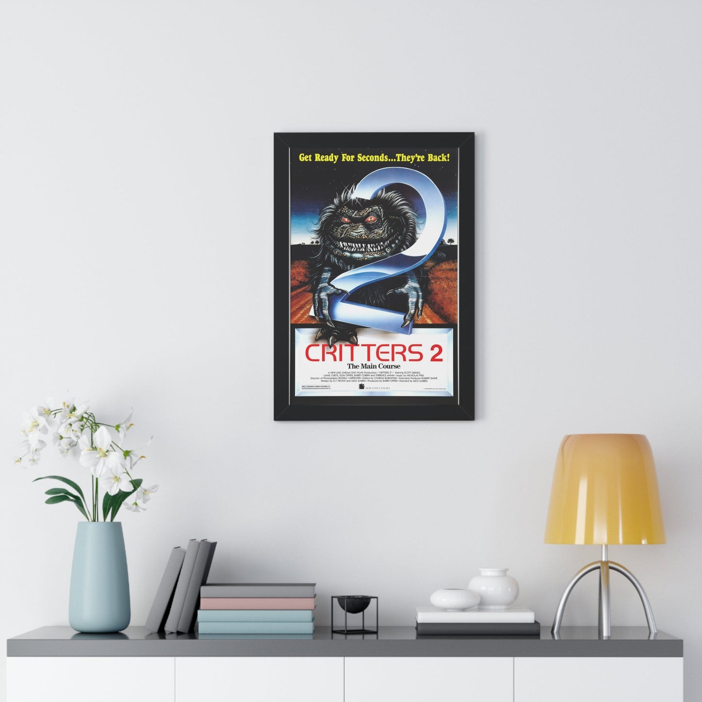 CRITTERS 2 THE MAIN COURSE 1988 - Framed Movie Poster-The Sticker Space