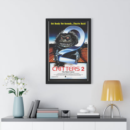 CRITTERS 2 THE MAIN COURSE 1988 - Framed Movie Poster-The Sticker Space