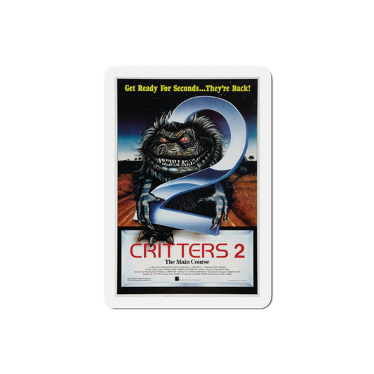 Critters 2 The Main Course 1988 Movie Poster Die-Cut Magnet-2" x 2"-The Sticker Space