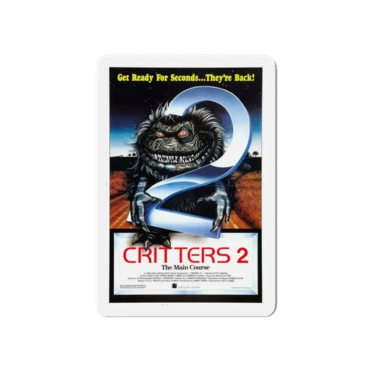 CRITTERS 2 THE MAIN COURSE 1988 Movie Poster - Refrigerator Magnet 6 Inch - The Sticker Space