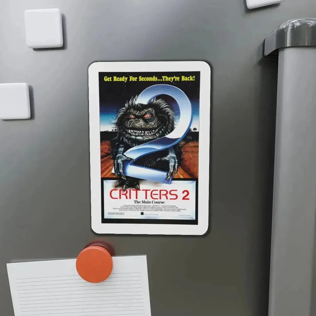 CRITTERS 2 THE MAIN COURSE 1988 Movie Poster - Refrigerator Magnet - The Sticker Space