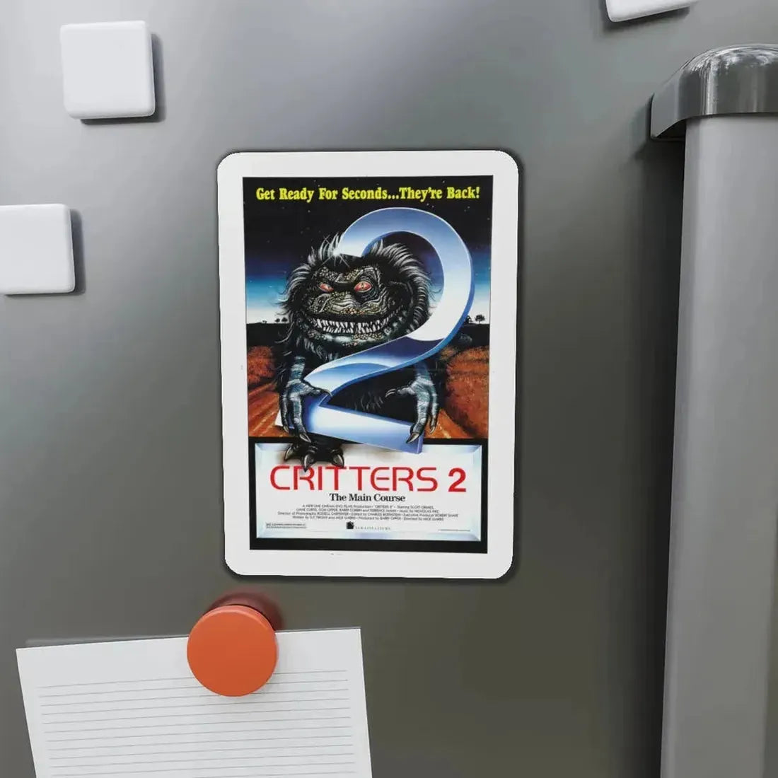 CRITTERS 2 THE MAIN COURSE 1988 Movie Poster - Refrigerator Magnet - The Sticker Space