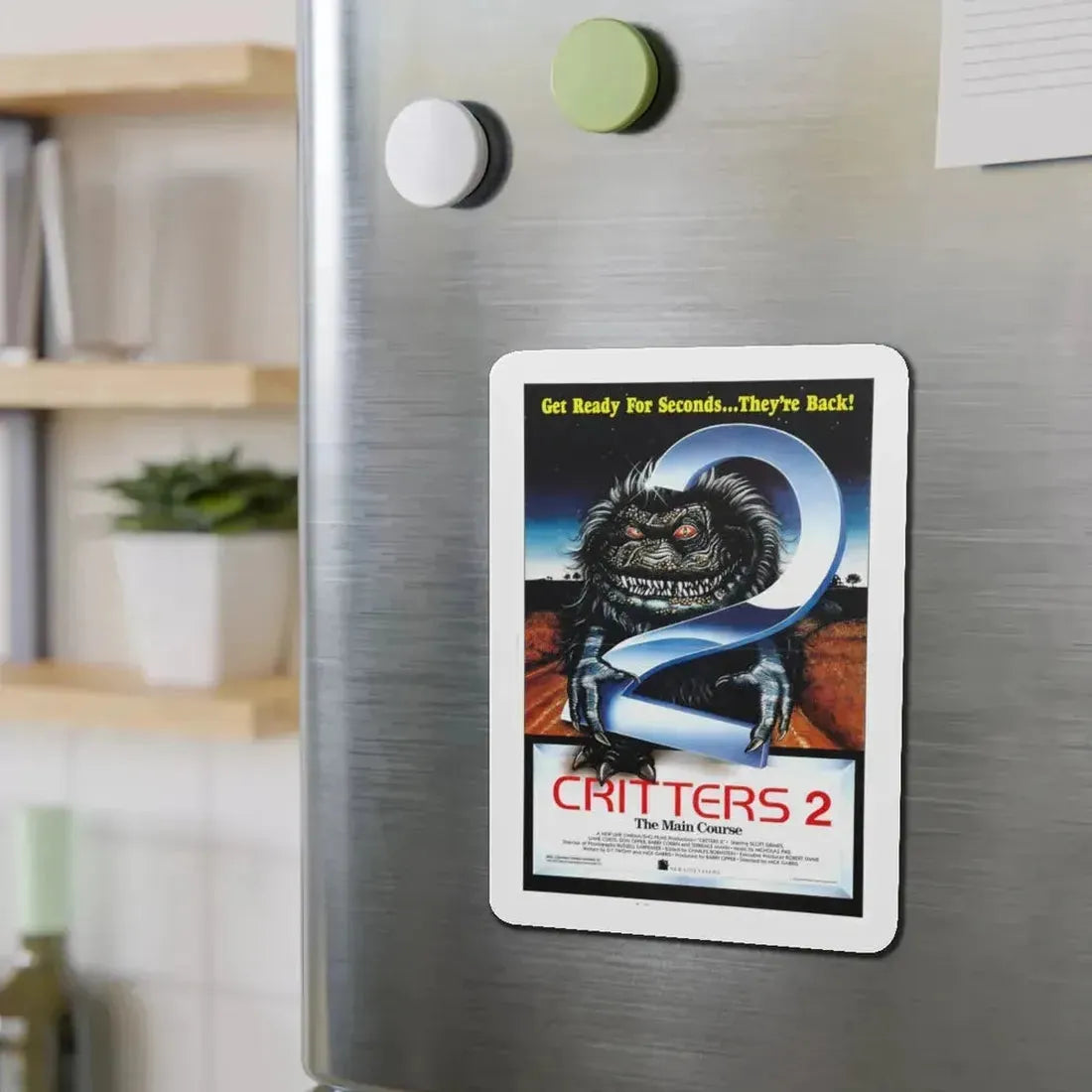 CRITTERS 2 THE MAIN COURSE 1988 Movie Poster - Refrigerator Magnet - The Sticker Space
