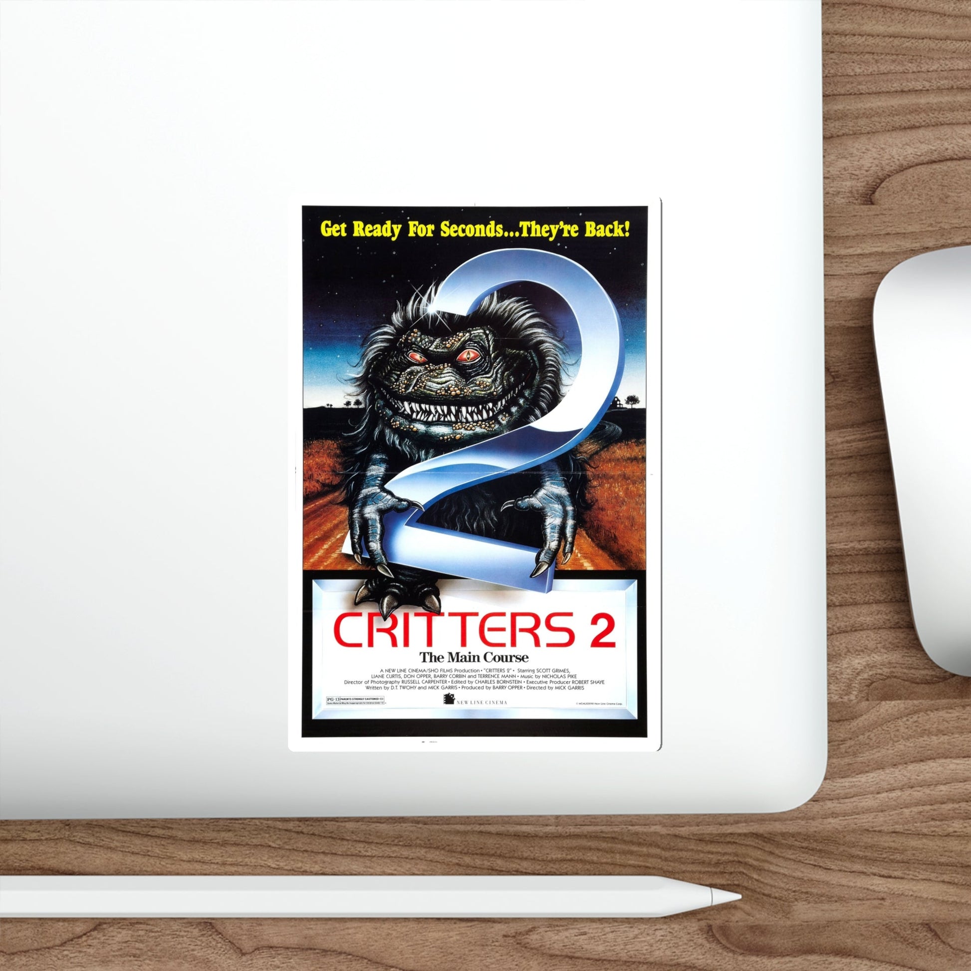 CRITTERS 2 THE MAIN COURSE 1988 Movie Poster STICKER Vinyl Die-Cut Decal-The Sticker Space