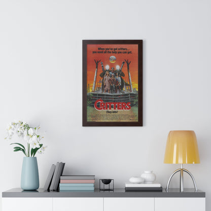 CRITTERS (3) 1986 - Framed Movie Poster-The Sticker Space