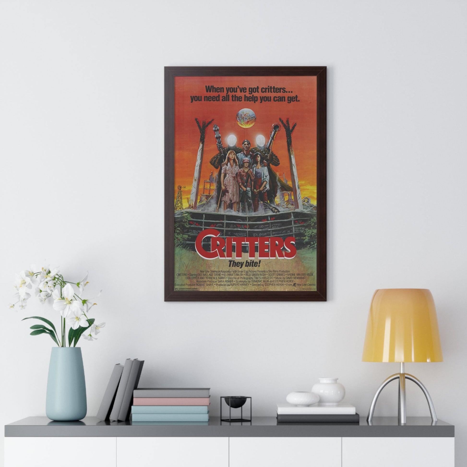 CRITTERS (3) 1986 - Framed Movie Poster-The Sticker Space