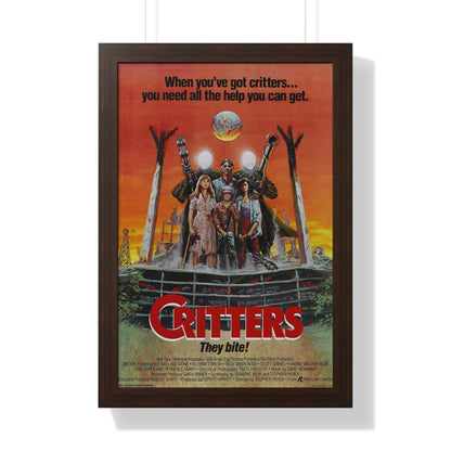 CRITTERS (3) 1986 - Framed Movie Poster-16″ x 24″-The Sticker Space