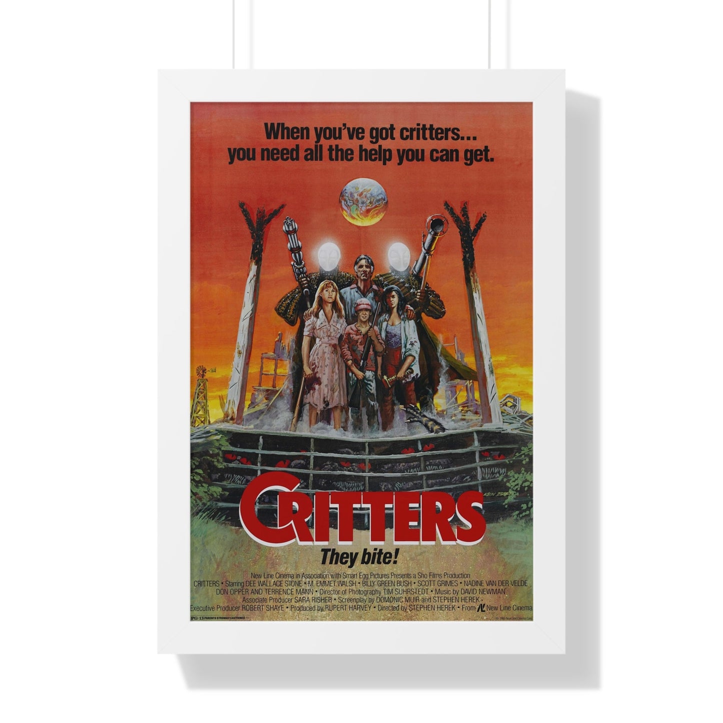 CRITTERS (3) 1986 - Framed Movie Poster-16″ x 24″-The Sticker Space