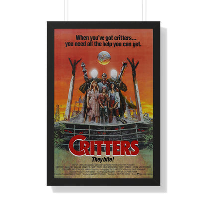 CRITTERS (3) 1986 - Framed Movie Poster-20" x 30"-The Sticker Space