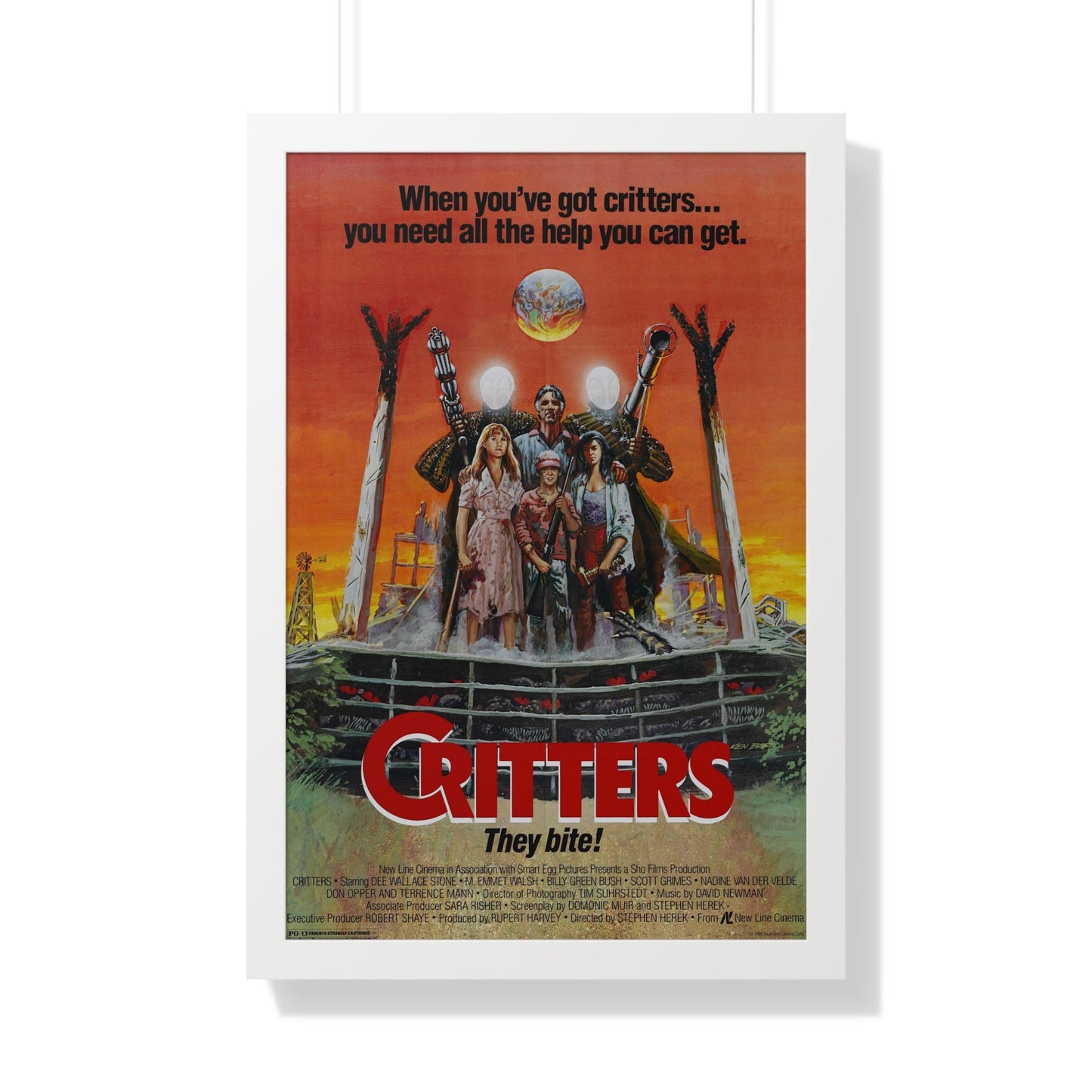 CRITTERS (3) 1986 - Framed Movie Poster-20" x 30"-The Sticker Space