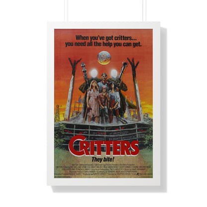 CRITTERS (3) 1986 - Framed Movie Poster-20" x 30"-The Sticker Space