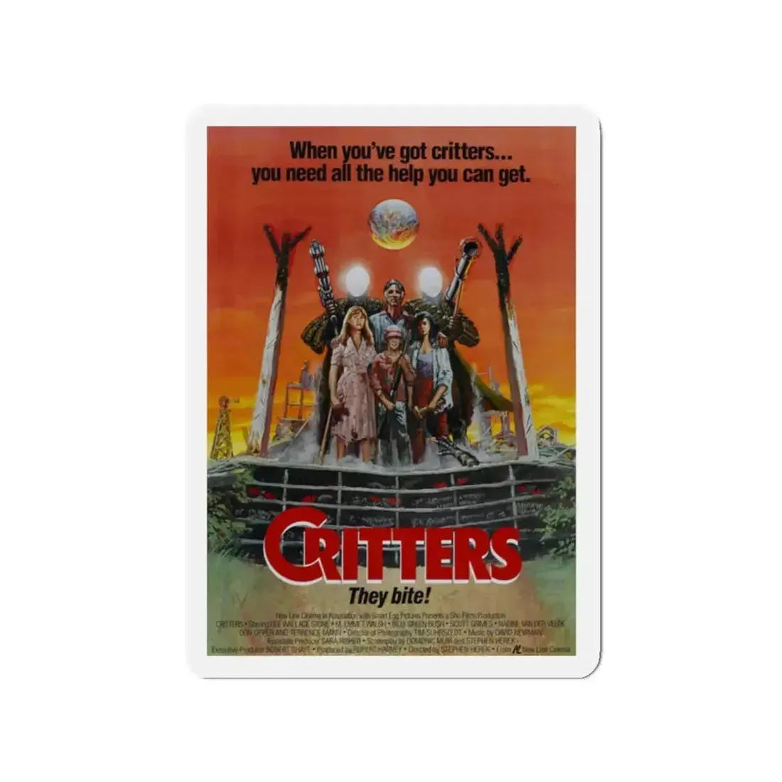 CRITTERS (3) 1986 Movie Poster - Refrigerator Magnet - The Sticker Space