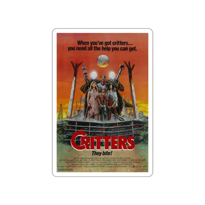 CRITTERS (3) 1986 Movie Poster STICKER Vinyl Die-Cut Decal 4 Inch - The Sticker Space