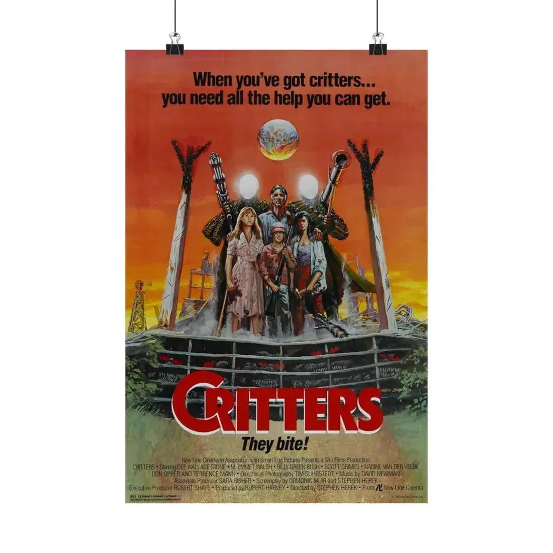 CRITTERS (3) 1986 - Paper Movie Poster 12″ x 18″ Matte - The Sticker Space