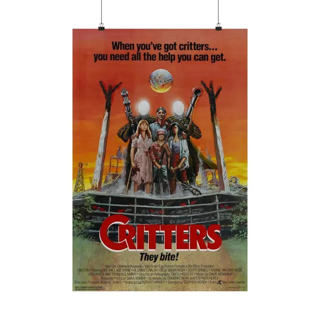 CRITTERS (3) 1986 - Paper Movie Poster 20″ x 30″ Matte - The Sticker Space