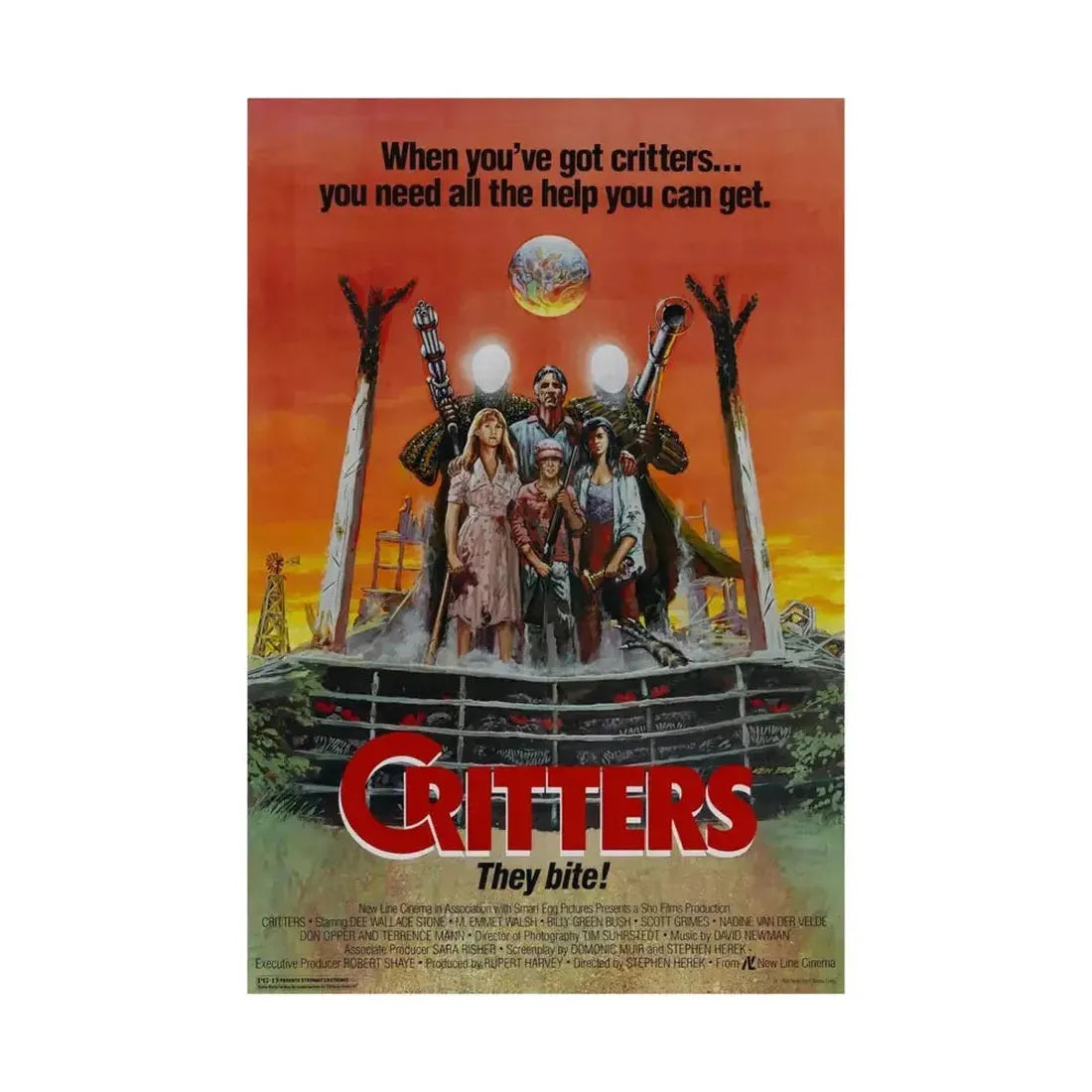 CRITTERS (3) 1986 - Paper Movie Poster - The Sticker Space
