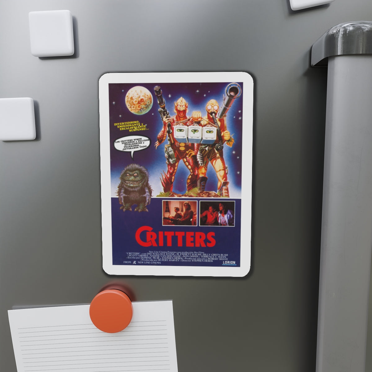 CRITTERS (SPANISH) 1986 Movie Poster - Die-Cut Magnet-The Sticker Space