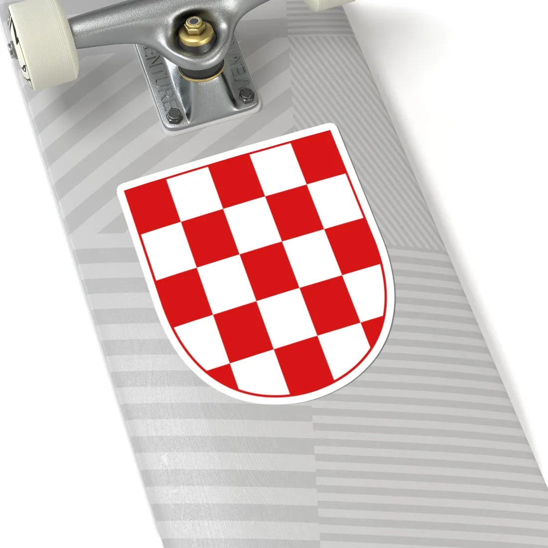 Croatia chequy (Croatia) (Coat of Arms) STICKER Vinyl Kiss-Cut Decal - The Sticker Space