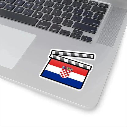 Croatia film clapperboard (Croatia) STICKER Vinyl Kiss-Cut Decal - The Sticker Space